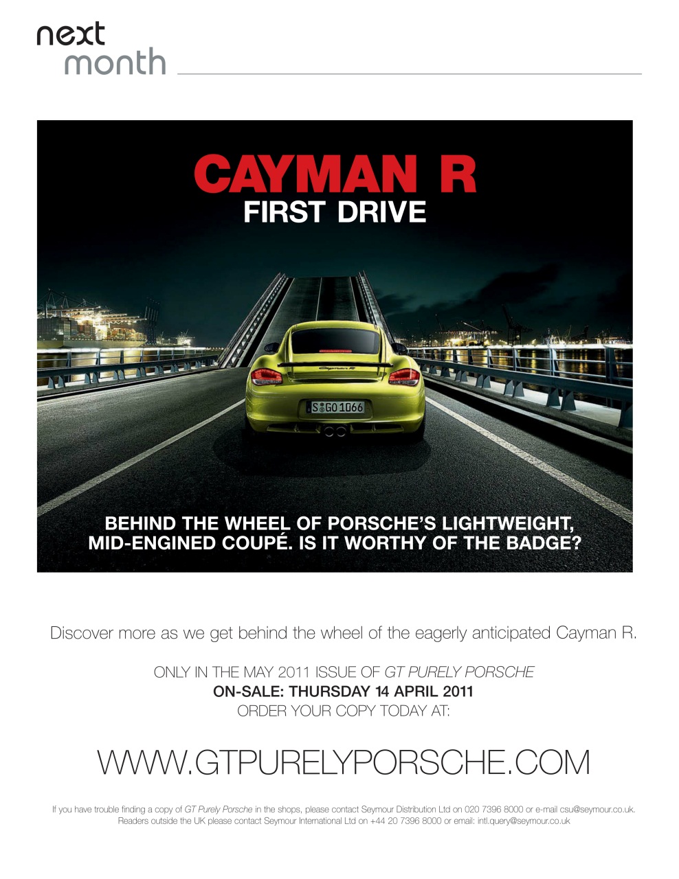 GT Porsche Preview Pages