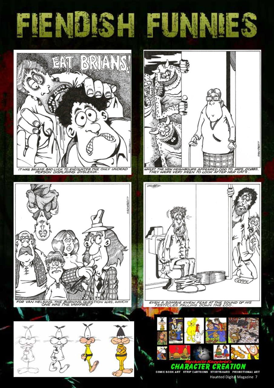 Haunted Magazine Preview Pages