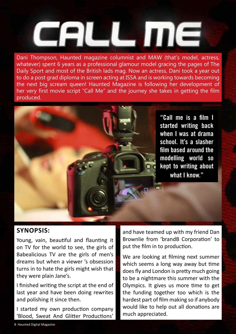 Haunted Magazine Preview Pages