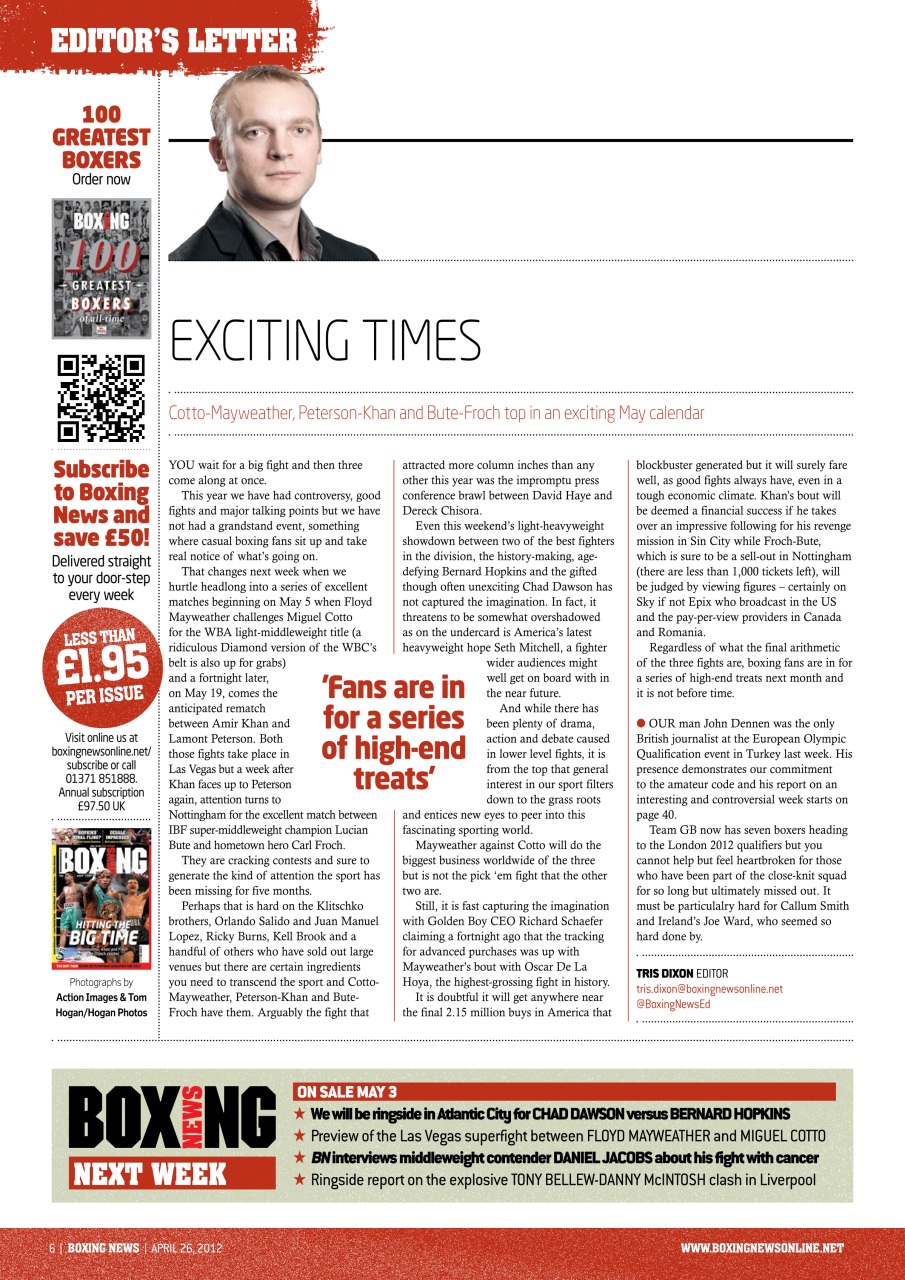 Boxing News Preview Pages