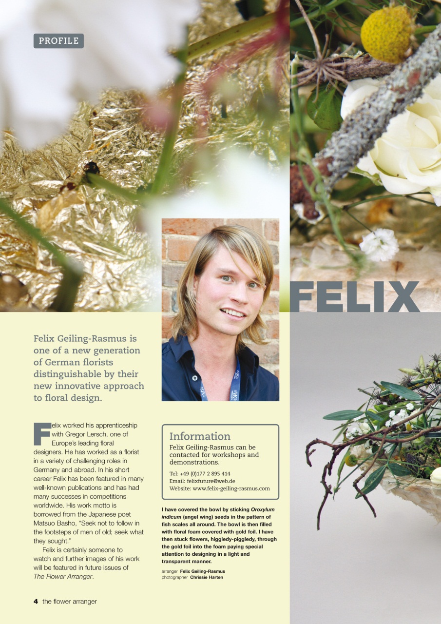 The Flower Arranger Preview Pages