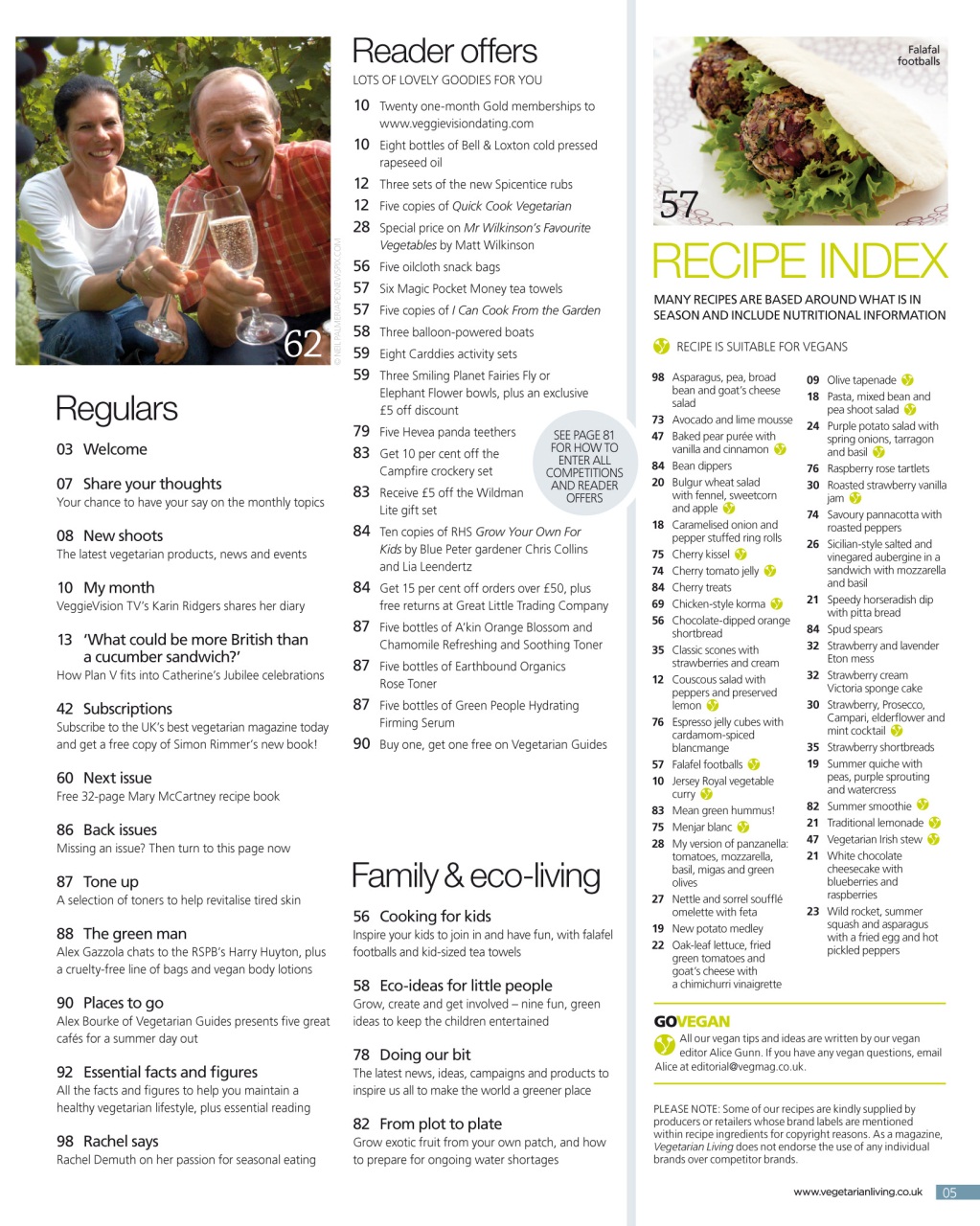 Vegetarian Living Preview Pages