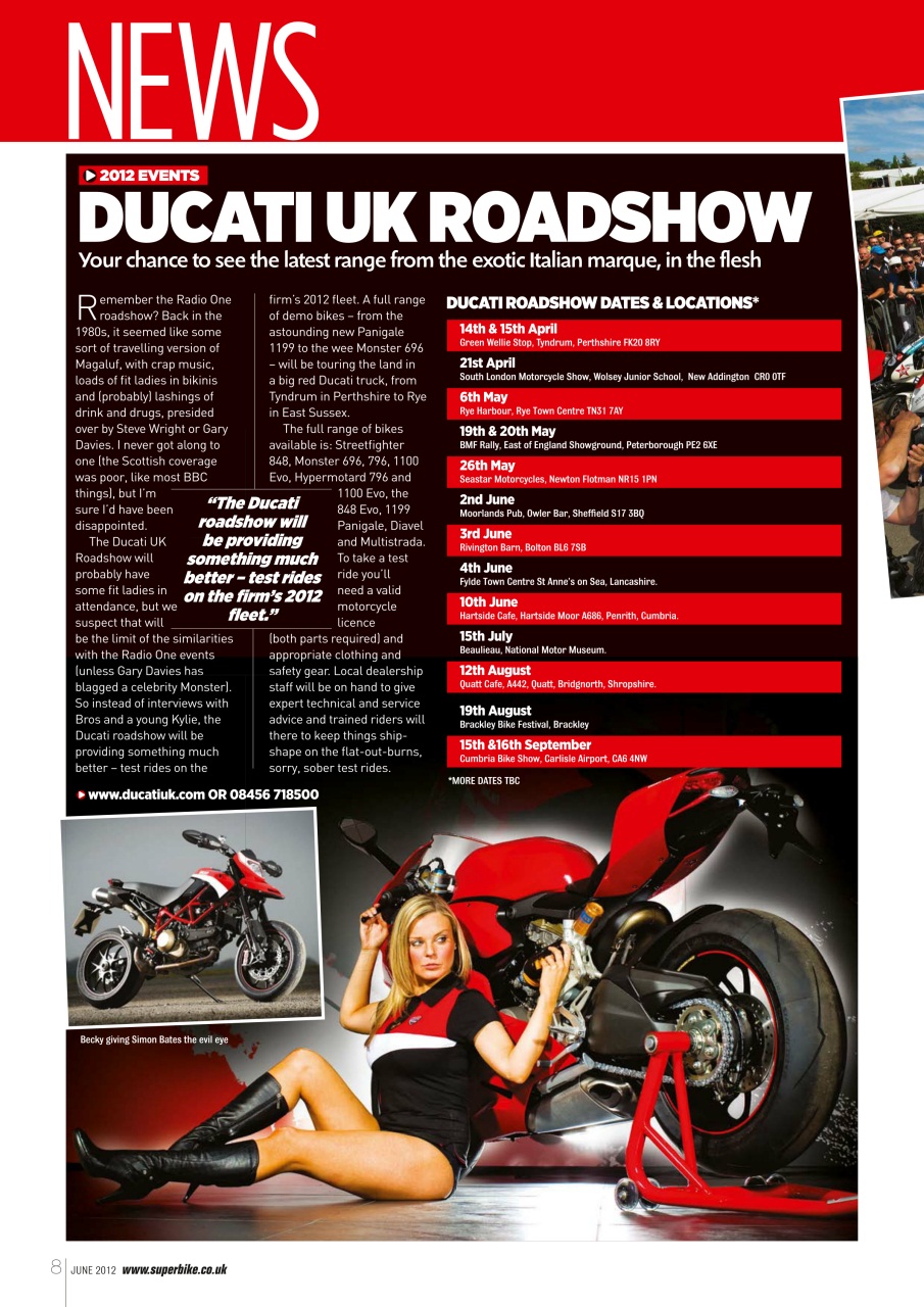 Superbike Magazine Preview Pages
