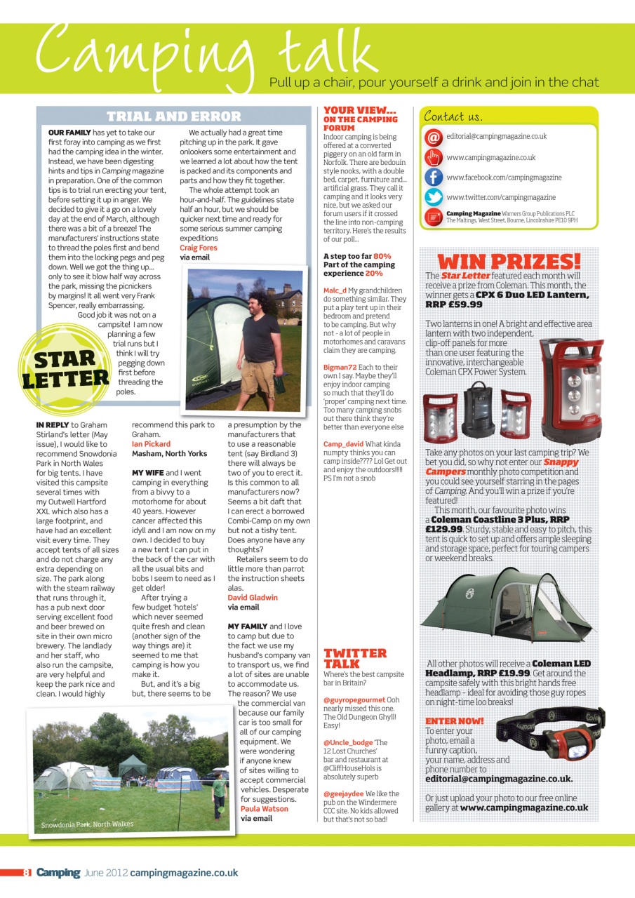 Camping Preview Pages