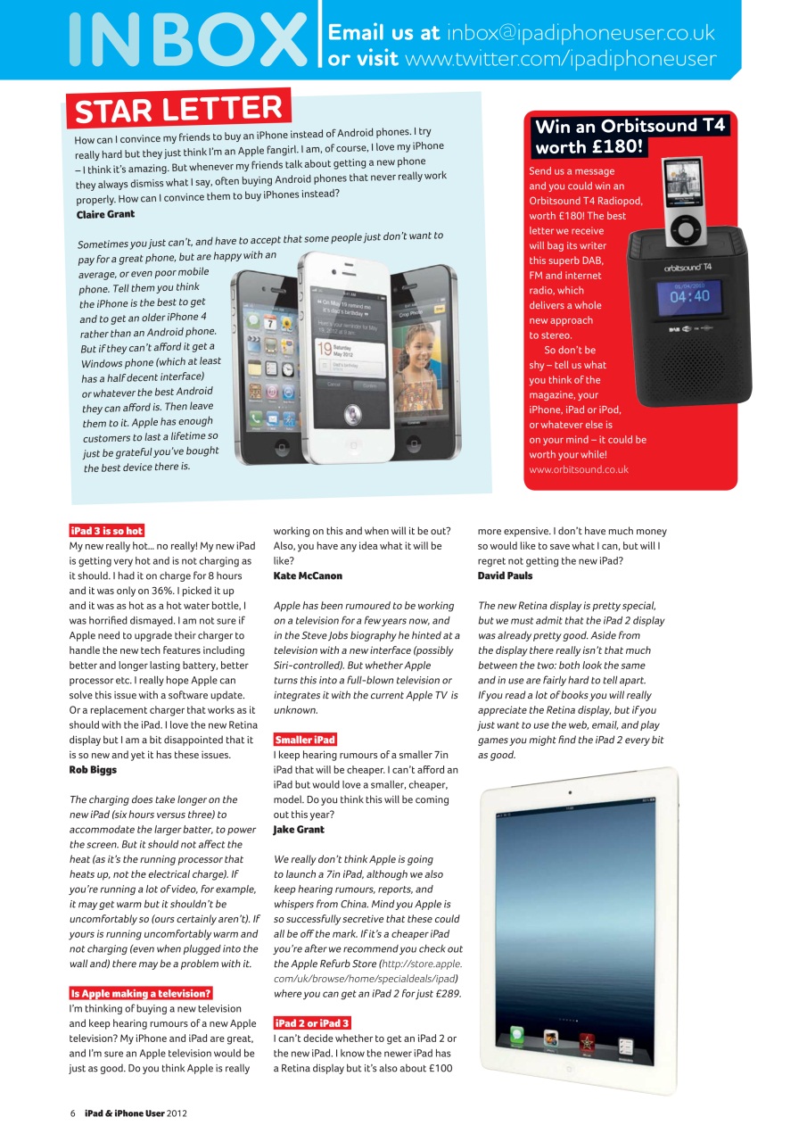 iPad and iPhone User Preview Pages