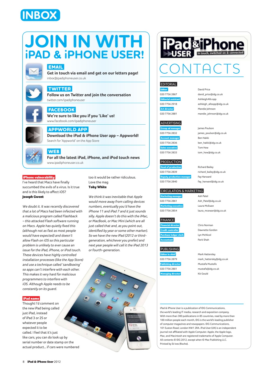 iPad and iPhone User Preview Pages