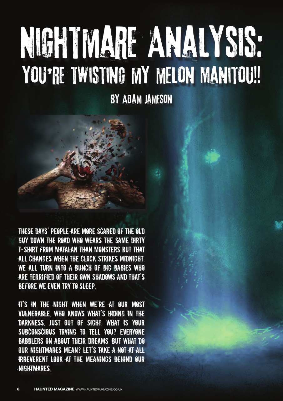 Haunted Magazine Preview Pages