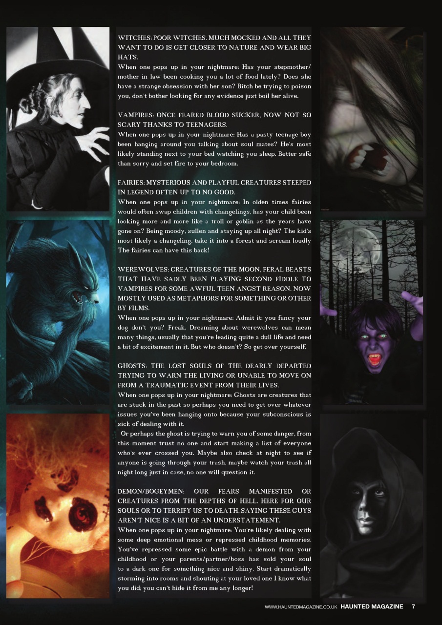 Haunted Magazine Preview Pages