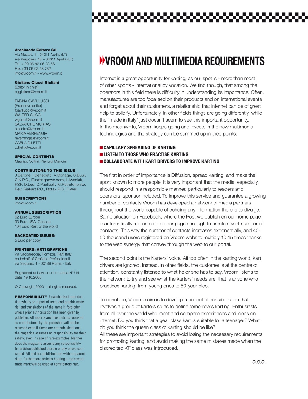 Vroom International Preview Pages