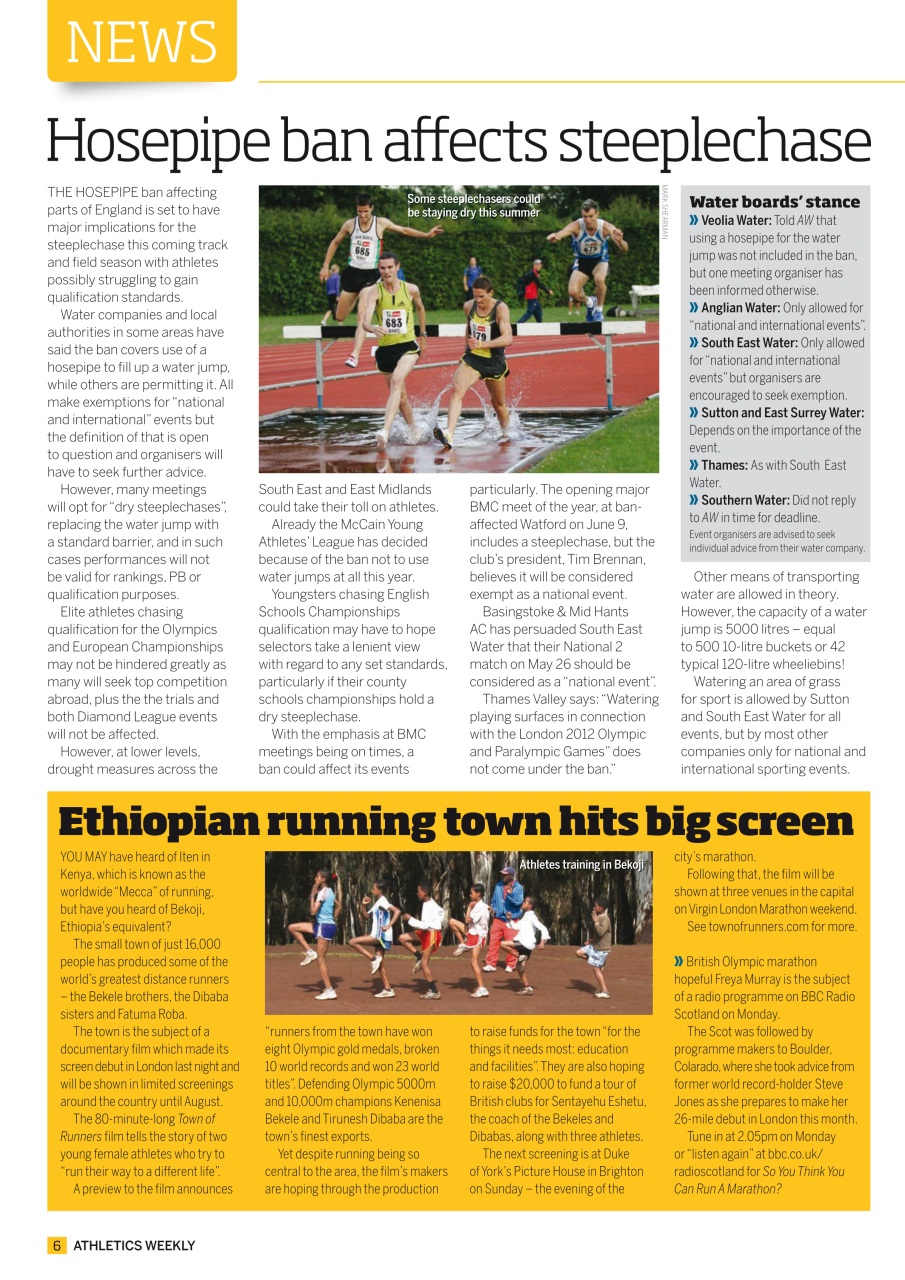AW – Athletics Weekly Magazine Preview Pages