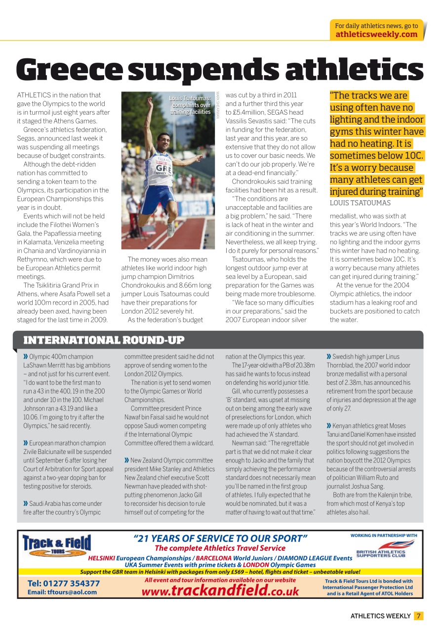 AW – Athletics Weekly Magazine Preview Pages