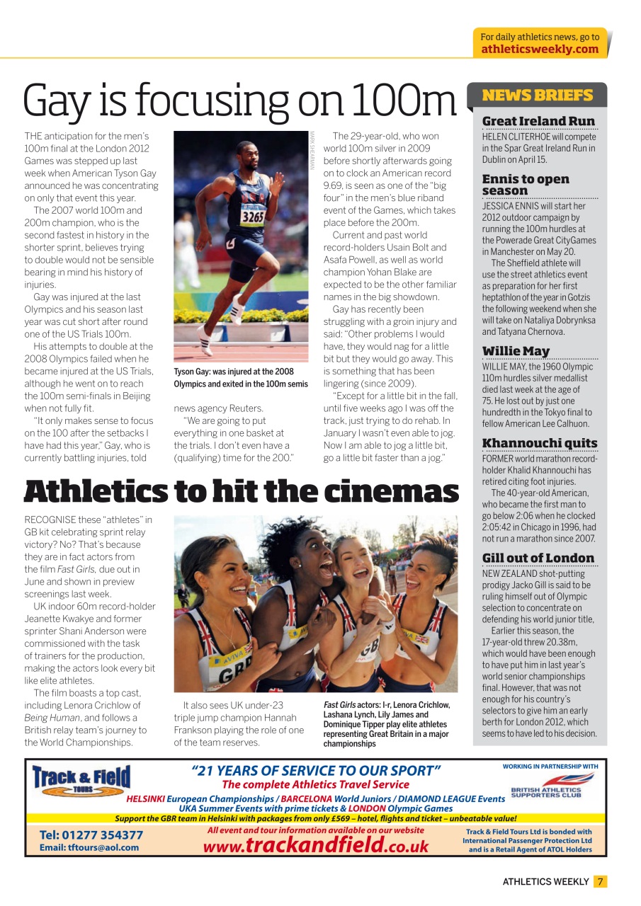 AW – Athletics Weekly Magazine Preview Pages