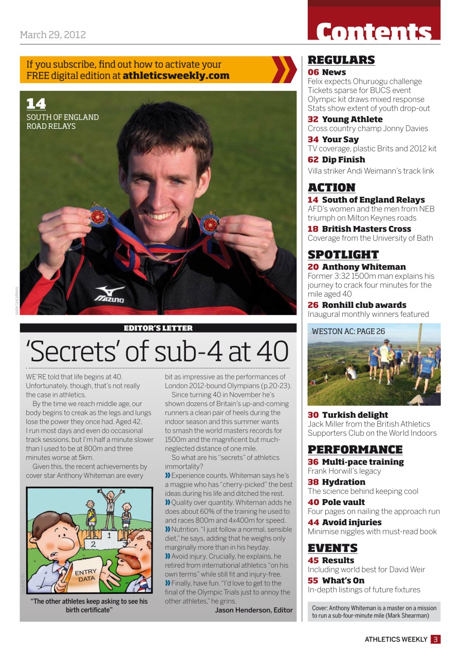AW – Athletics Weekly Magazine Preview Pages