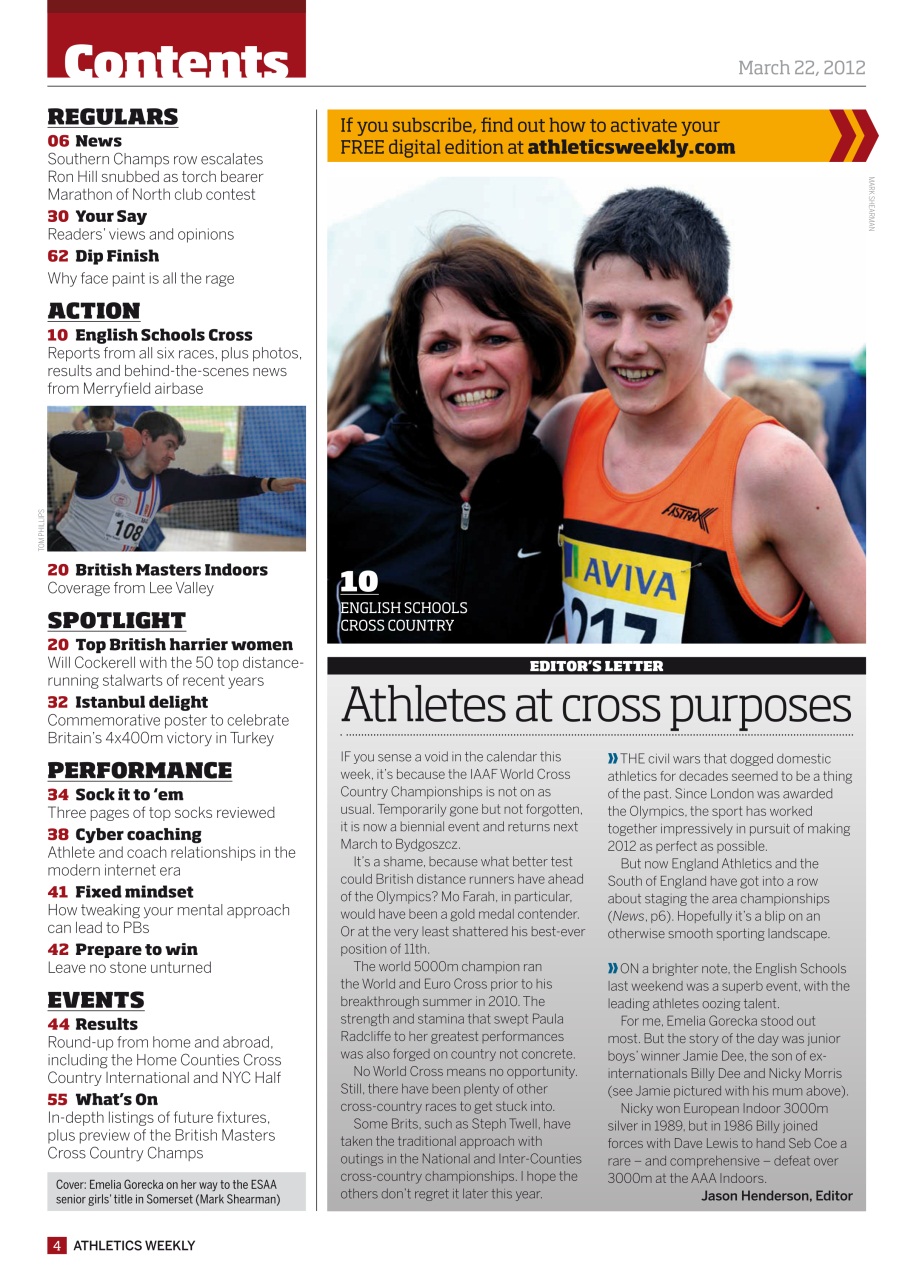 AW – Athletics Weekly Magazine Preview Pages