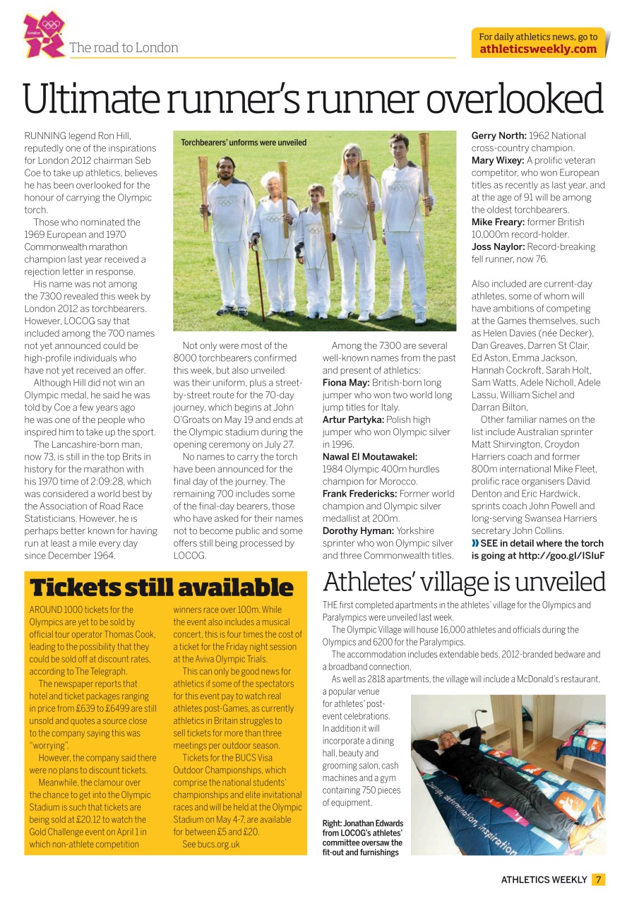 AW – Athletics Weekly Magazine Preview Pages