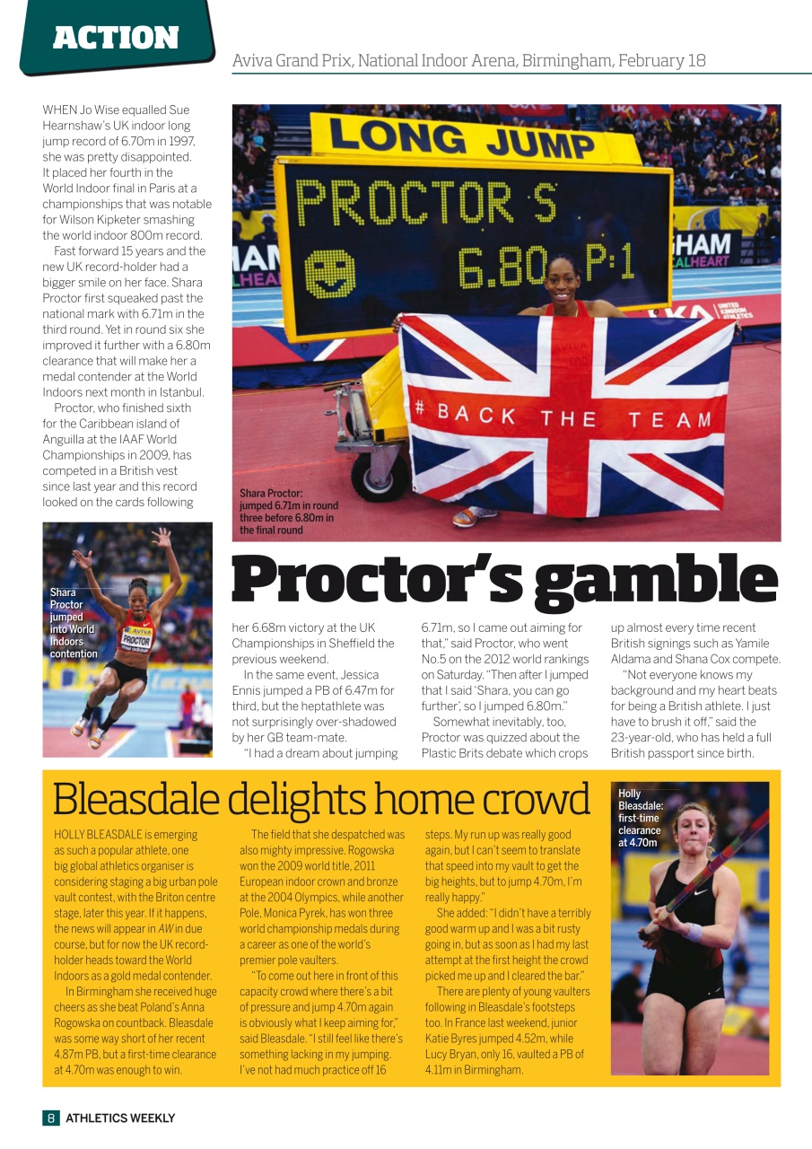 AW – Athletics Weekly Magazine Preview Pages