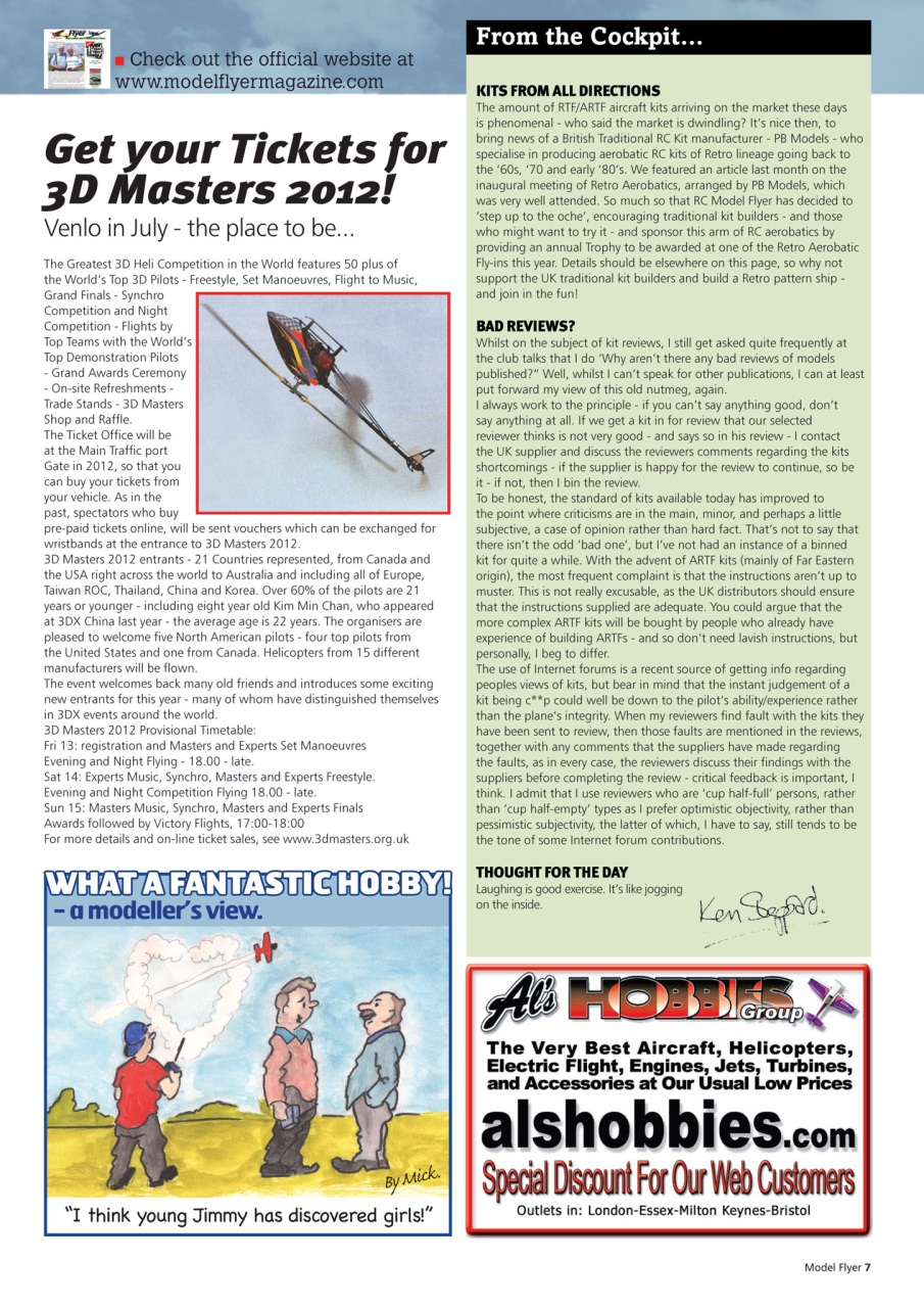 Radio Control Model Flyer Preview Pages