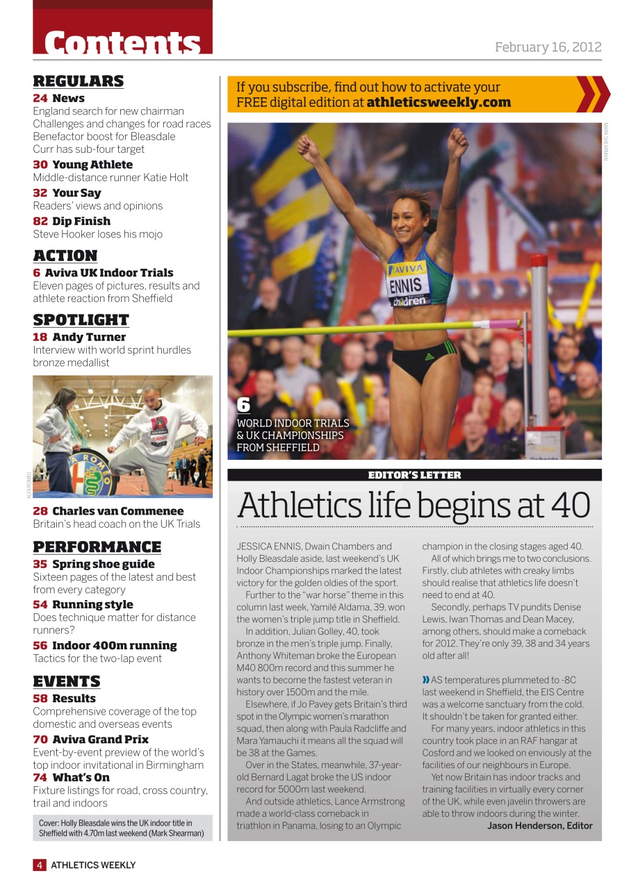 AW – Athletics Weekly Magazine Preview Pages
