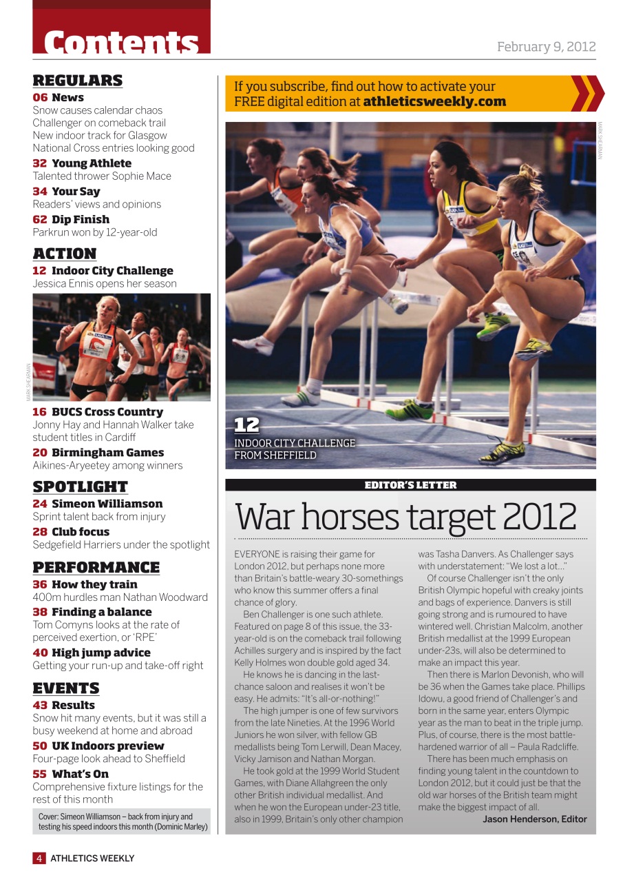 AW – Athletics Weekly Magazine Preview Pages