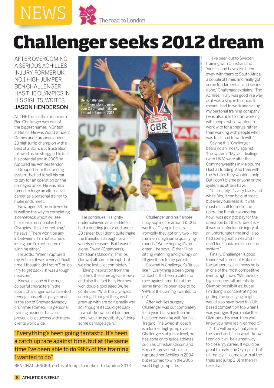 AW – Athletics Weekly Magazine Preview Pages