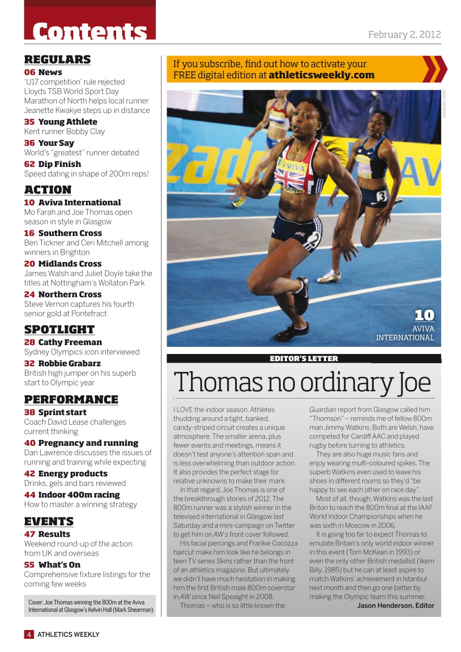 AW – Athletics Weekly Magazine Preview Pages