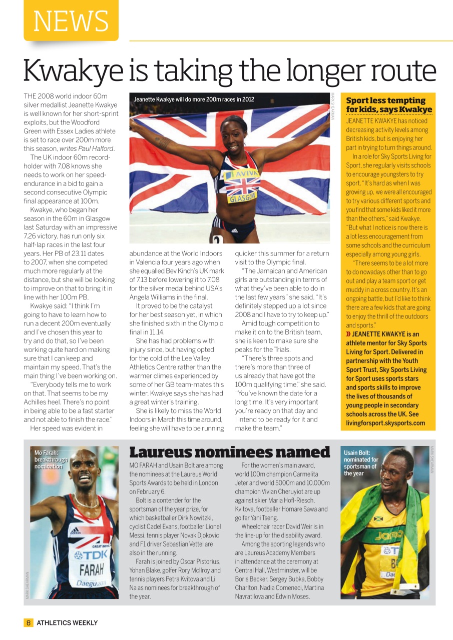 AW – Athletics Weekly Magazine Preview Pages
