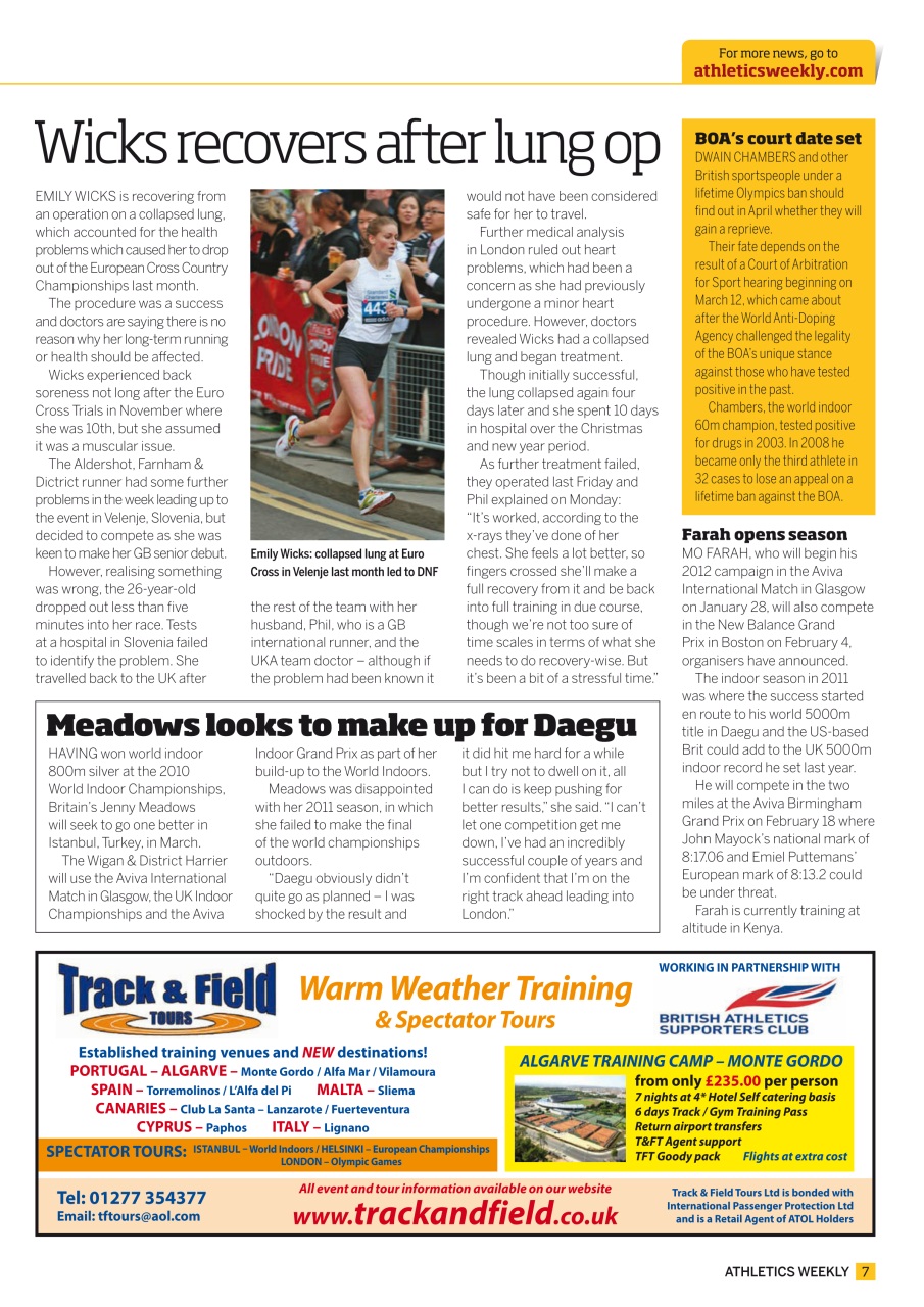 AW – Athletics Weekly Magazine Preview Pages