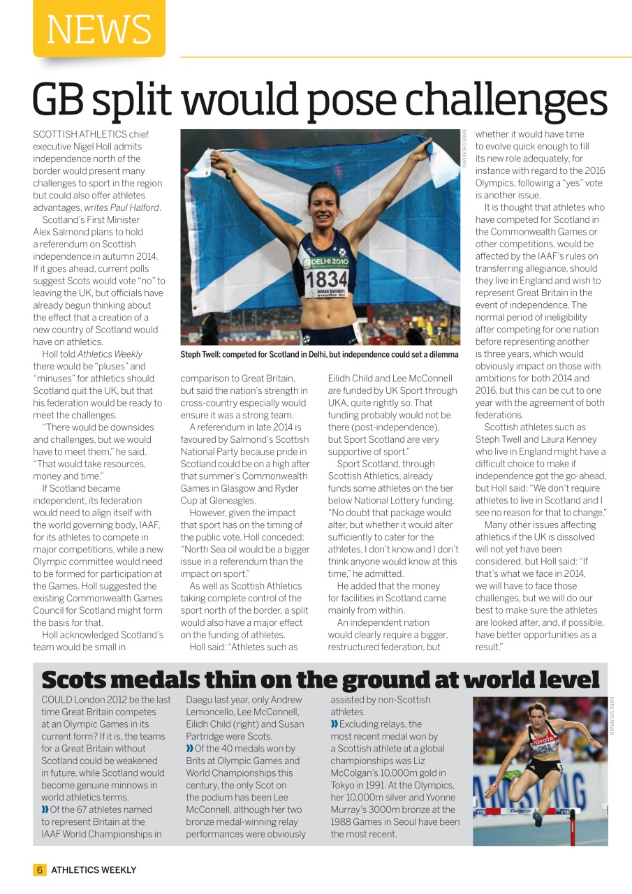 AW – Athletics Weekly Magazine Preview Pages