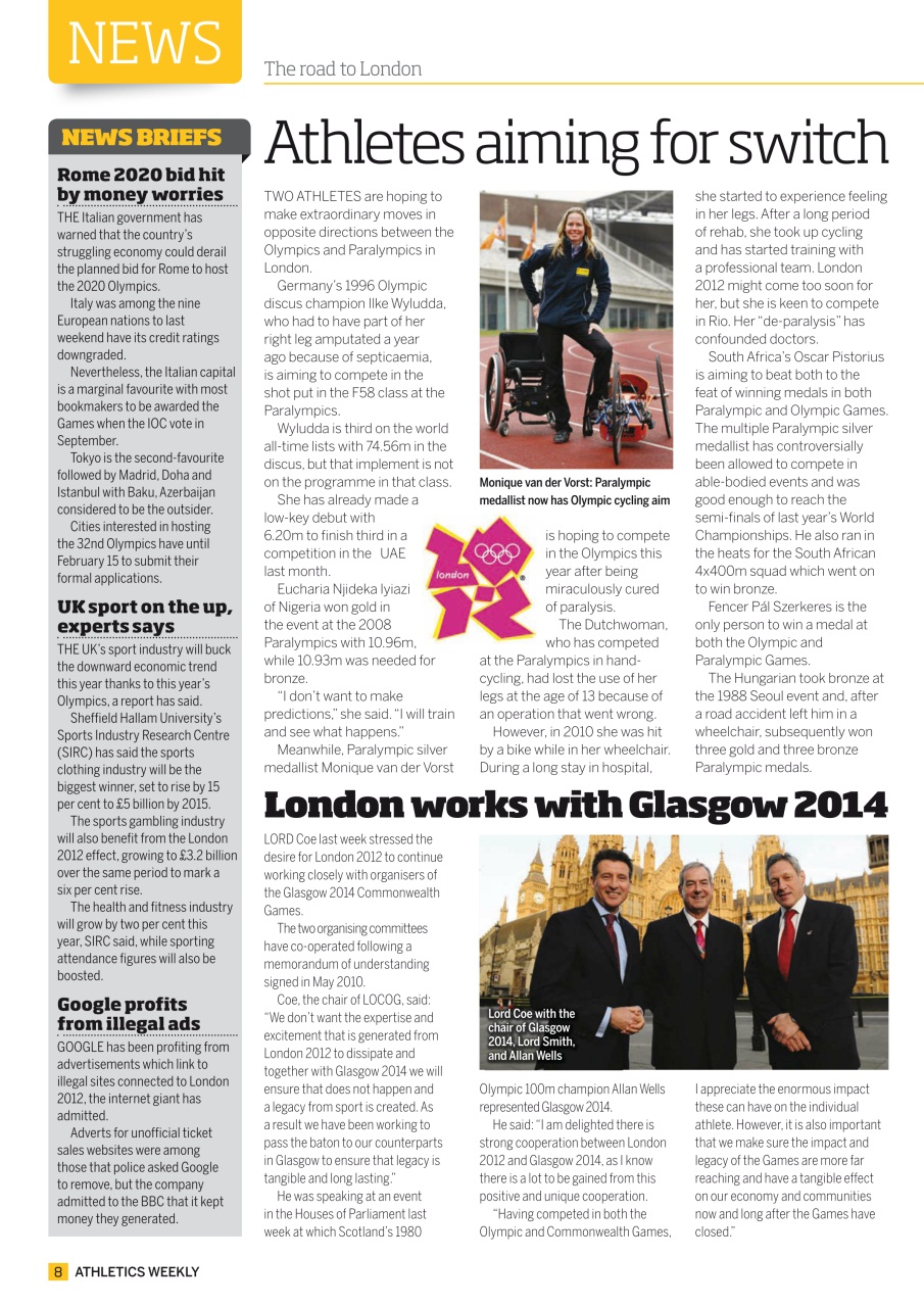 AW – Athletics Weekly Magazine Preview Pages