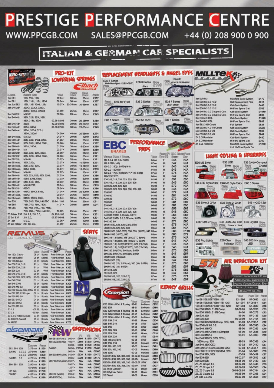 Performance BMW Preview Pages