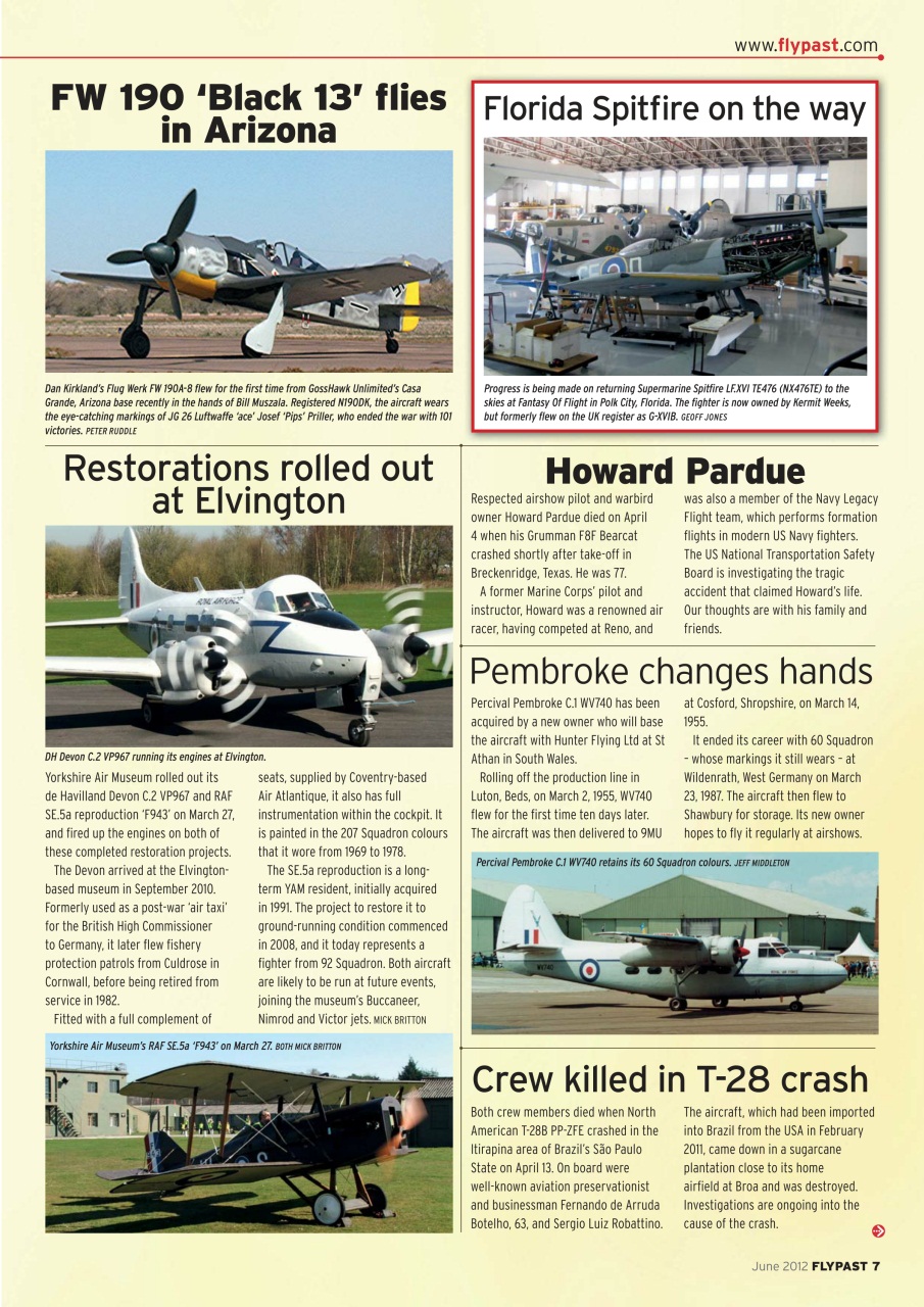 FlyPast Preview Pages