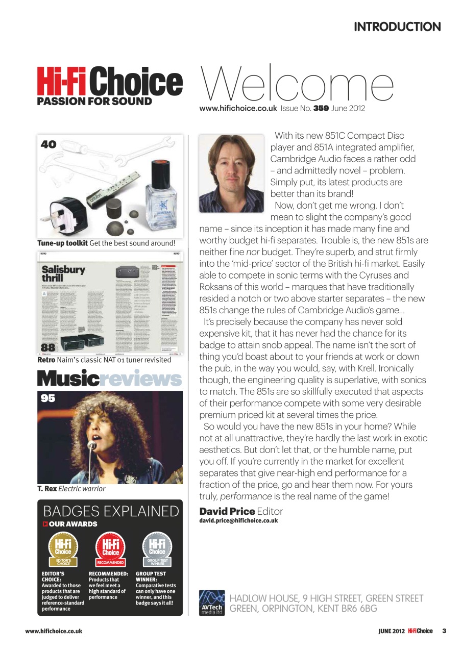 Hi-Fi Choice Preview Pages