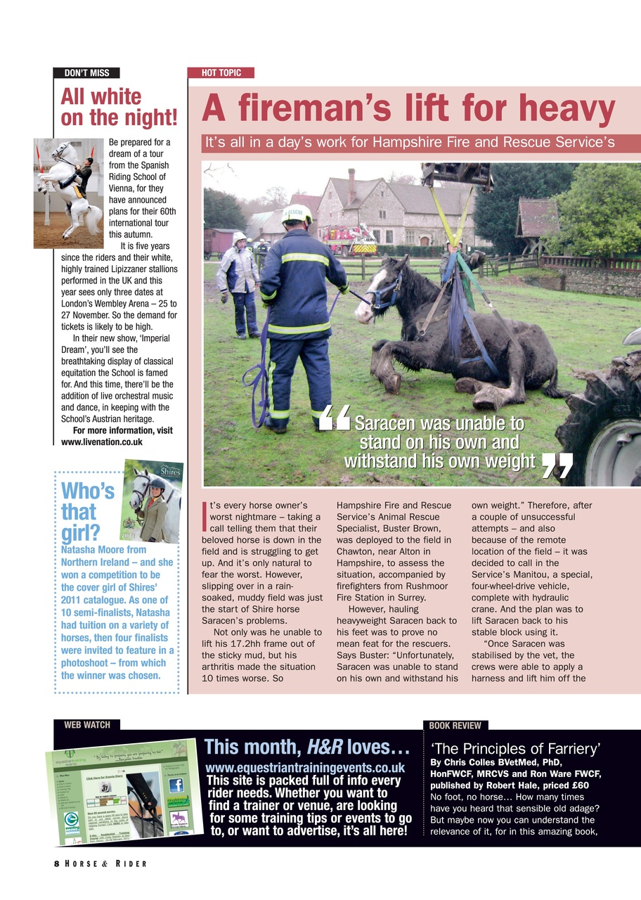 Horse&Rider Magazine - UK equestrian magazine for Horse and Rider Preview Pages