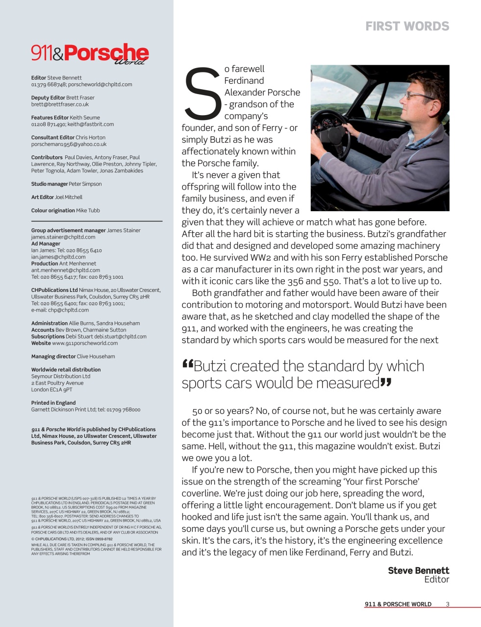 911 & Porsche World Preview Pages