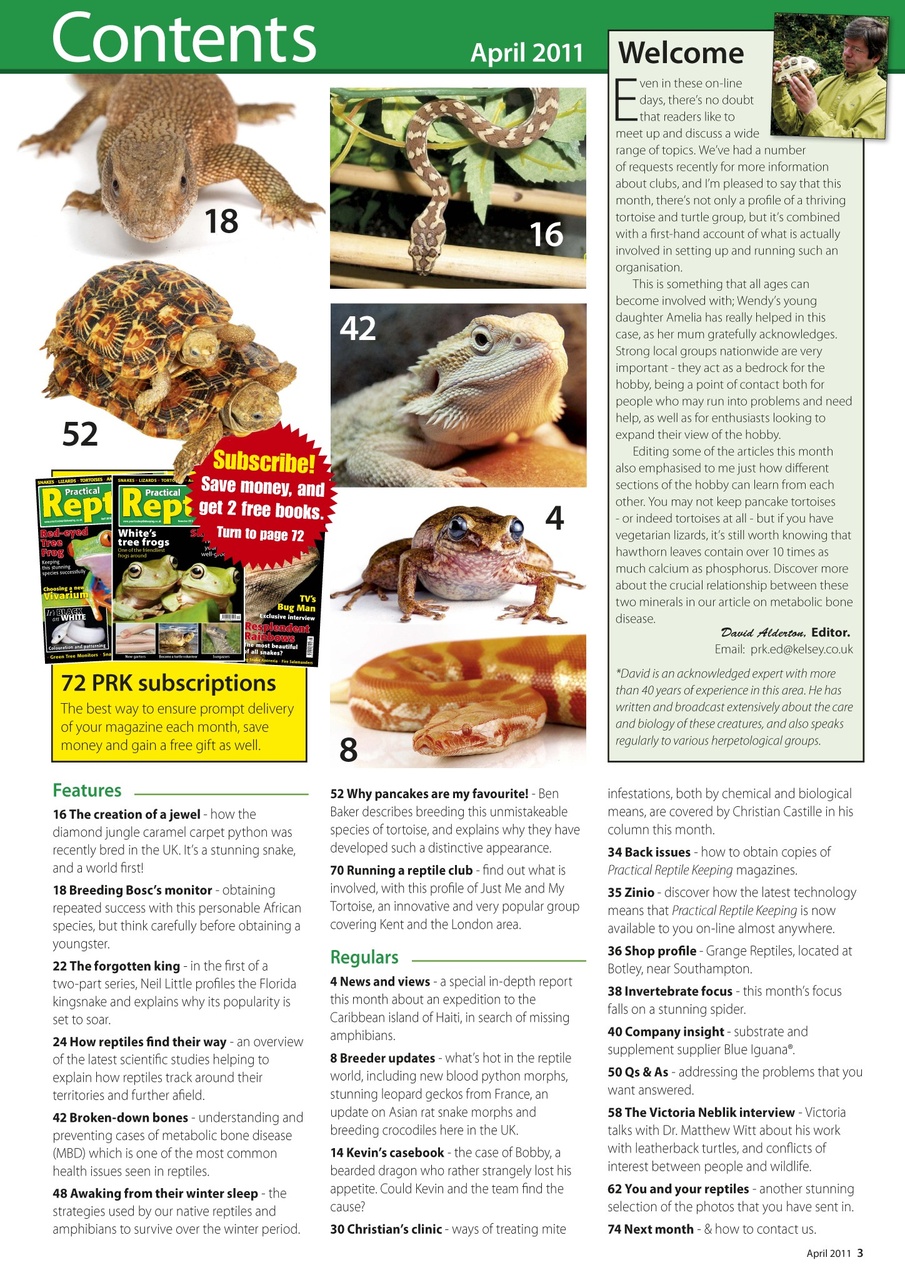 Practical Reptile Keeping Preview Pages