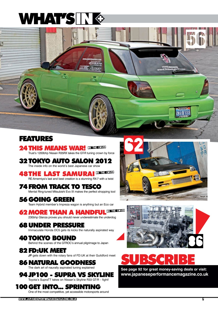 Japanese Performance Preview Pages