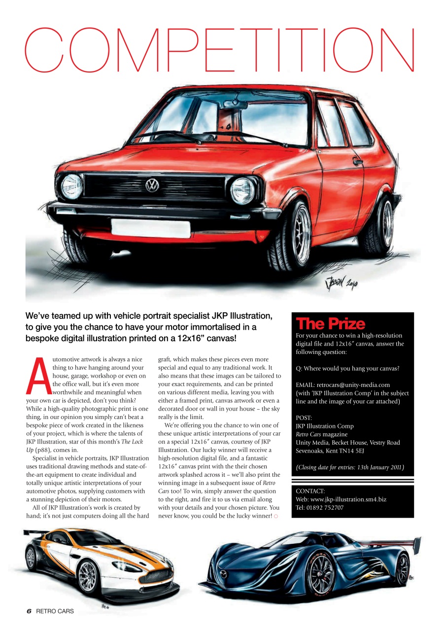 Retro Cars Preview Pages