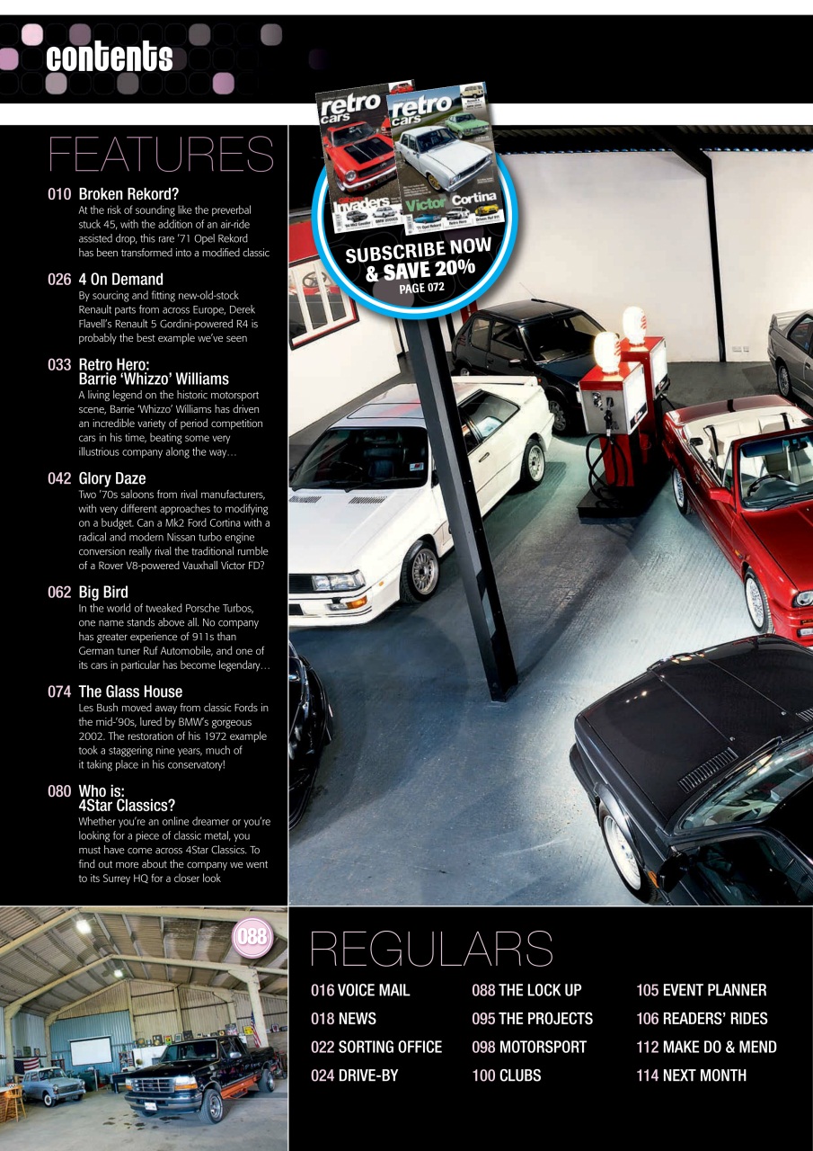 Retro Cars Preview Pages