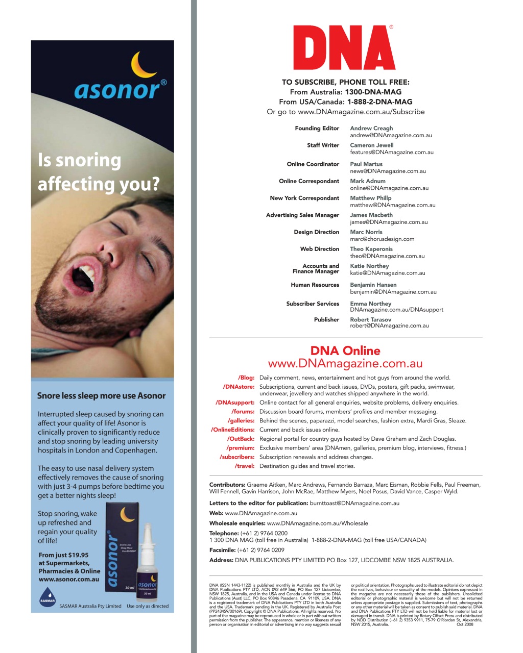 DNA Magazine Preview Pages