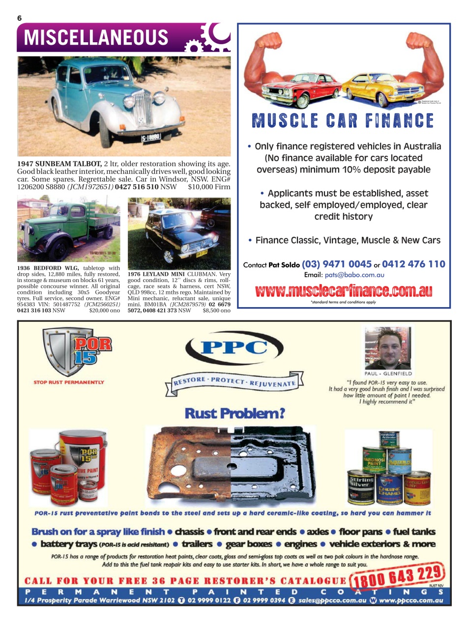 JUST CARS Preview Pages