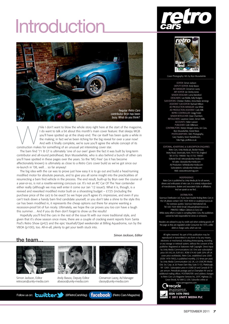 Retro Cars Preview Pages