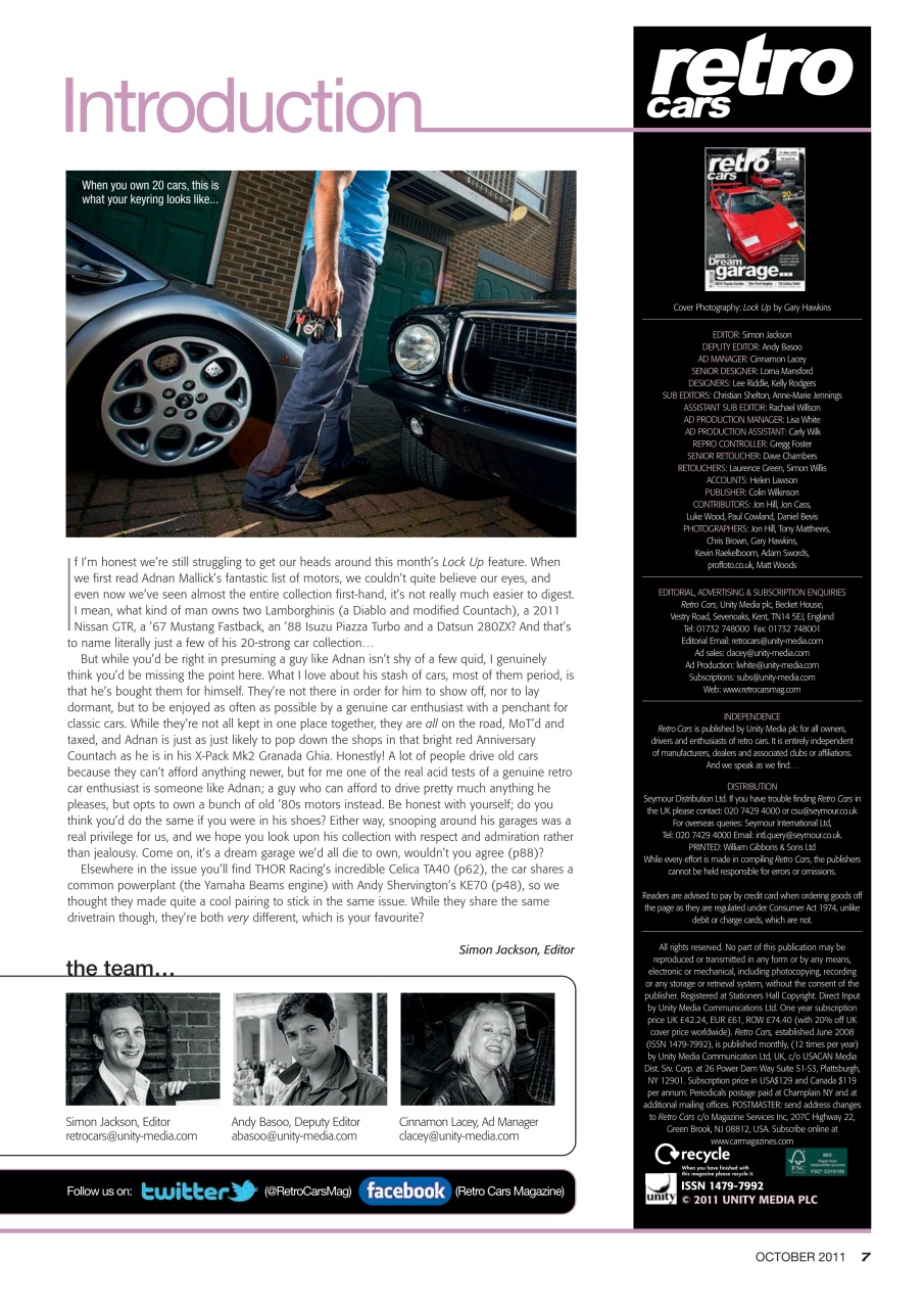 Retro Cars Preview Pages