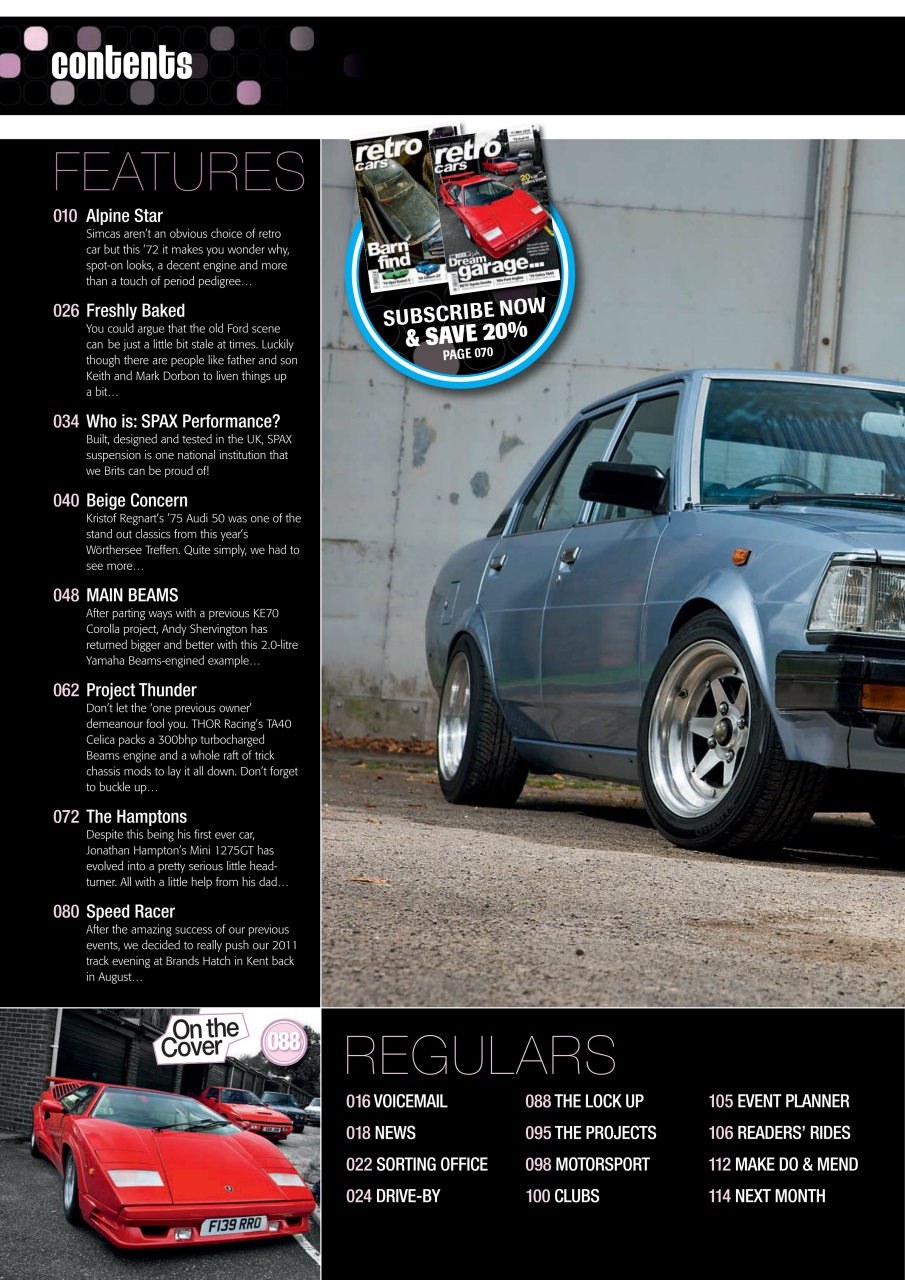 Retro Cars Preview Pages