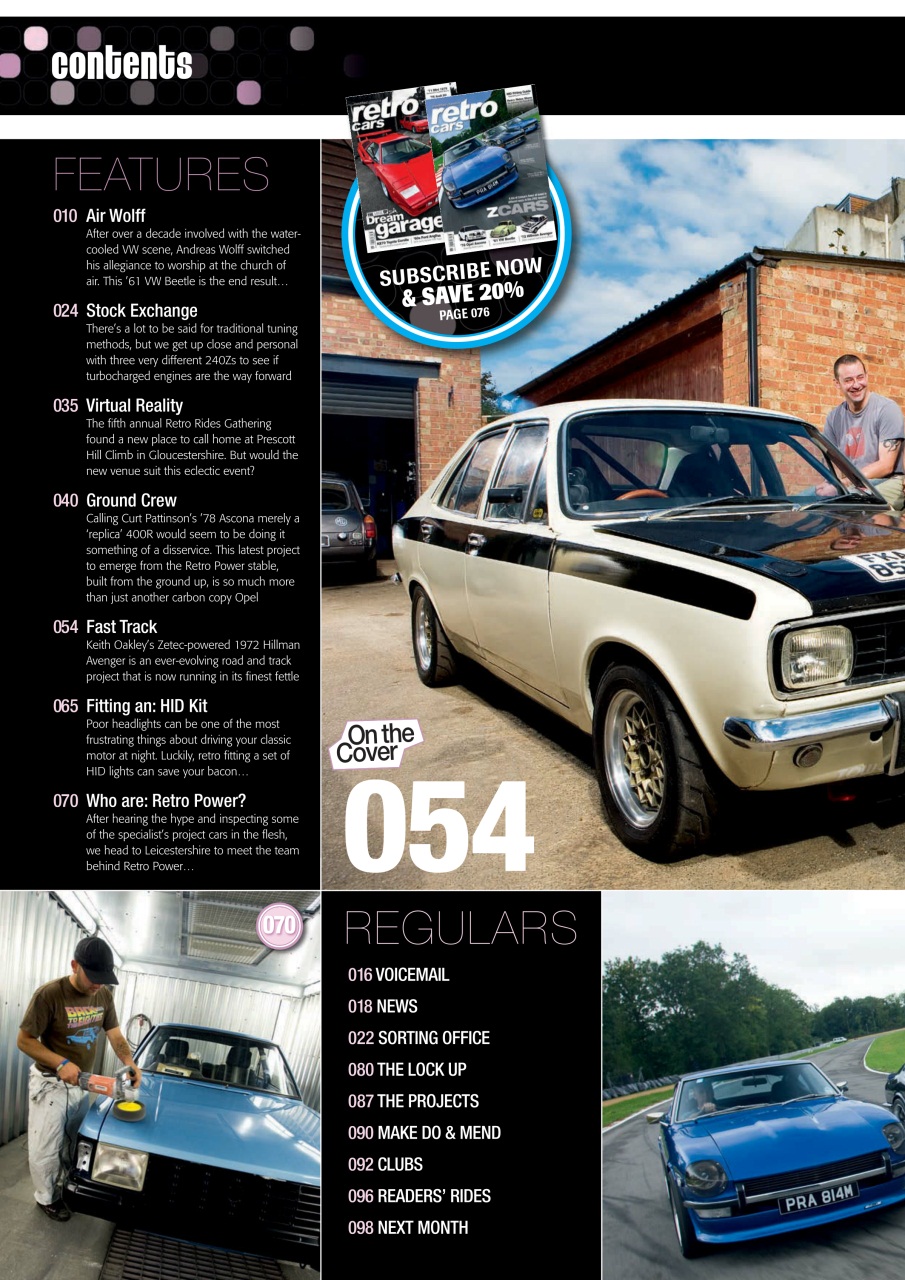 Retro Cars Preview Pages