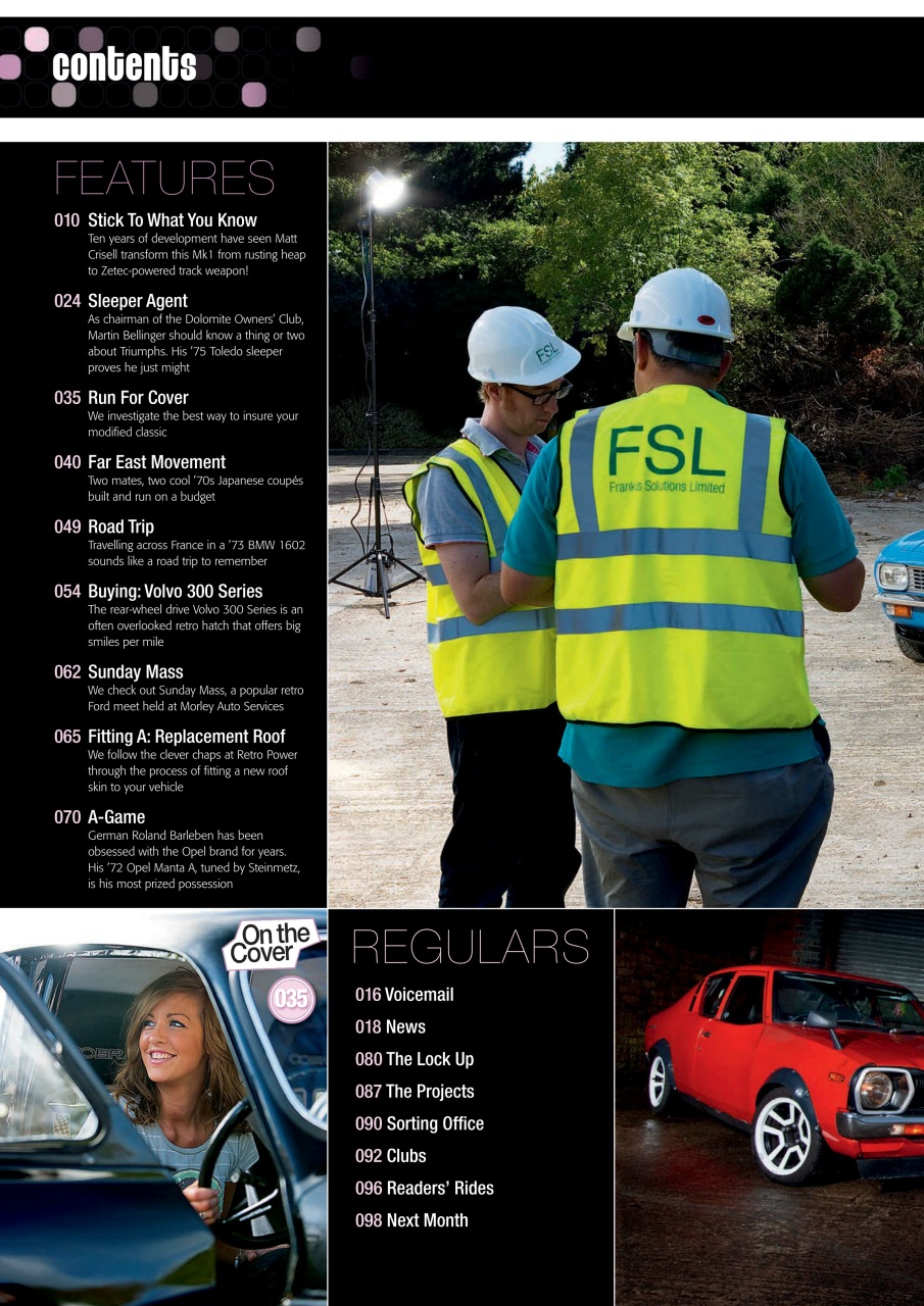 Retro Cars Preview Pages