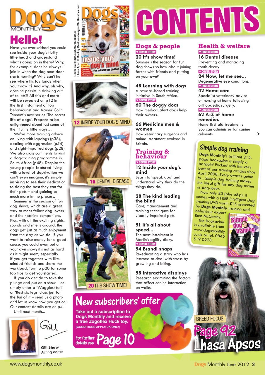 Dogs Monthly Preview Pages