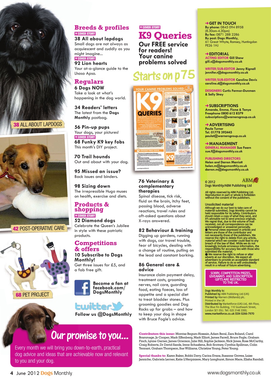 Dogs Monthly Preview Pages