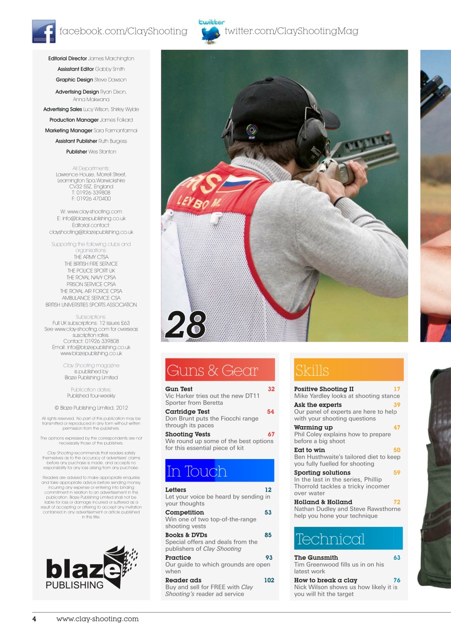Clay Shooting Preview Pages