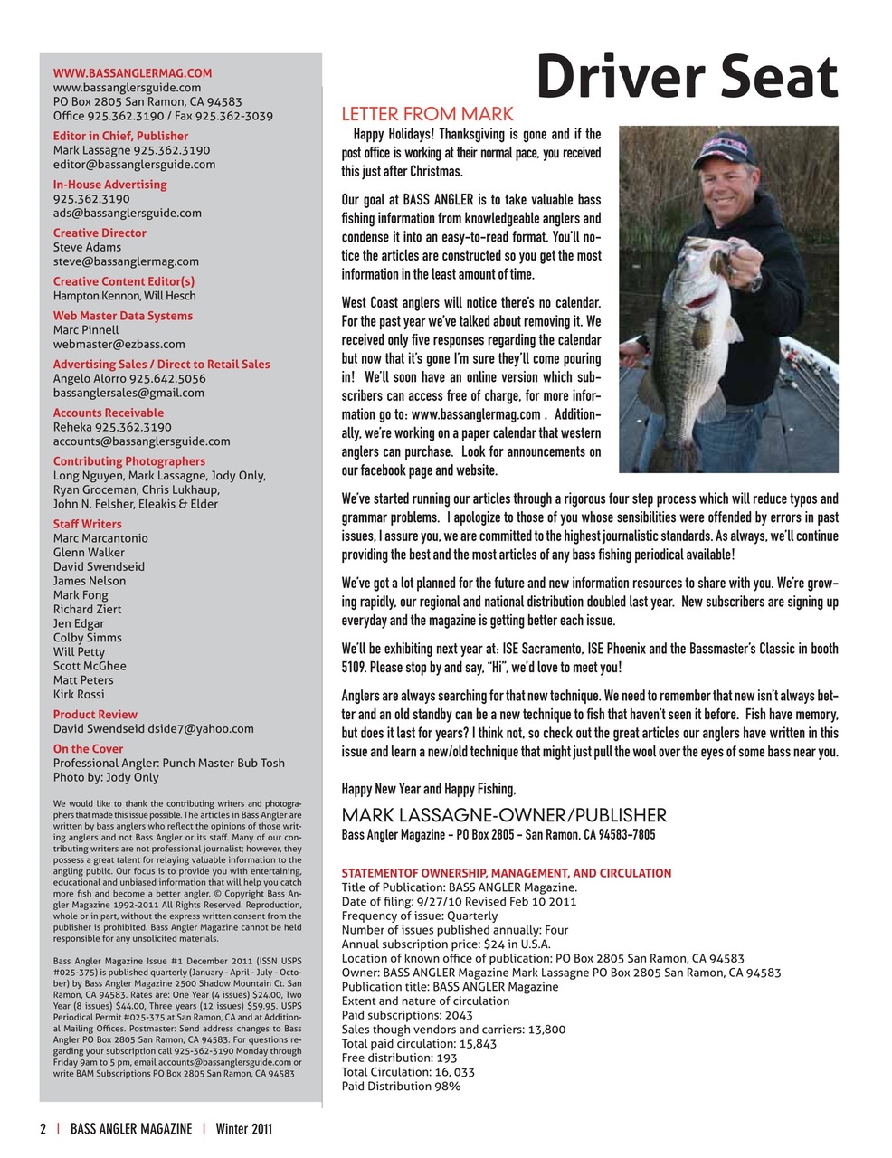 BASS ANGLER MAGAZINE Preview Pages