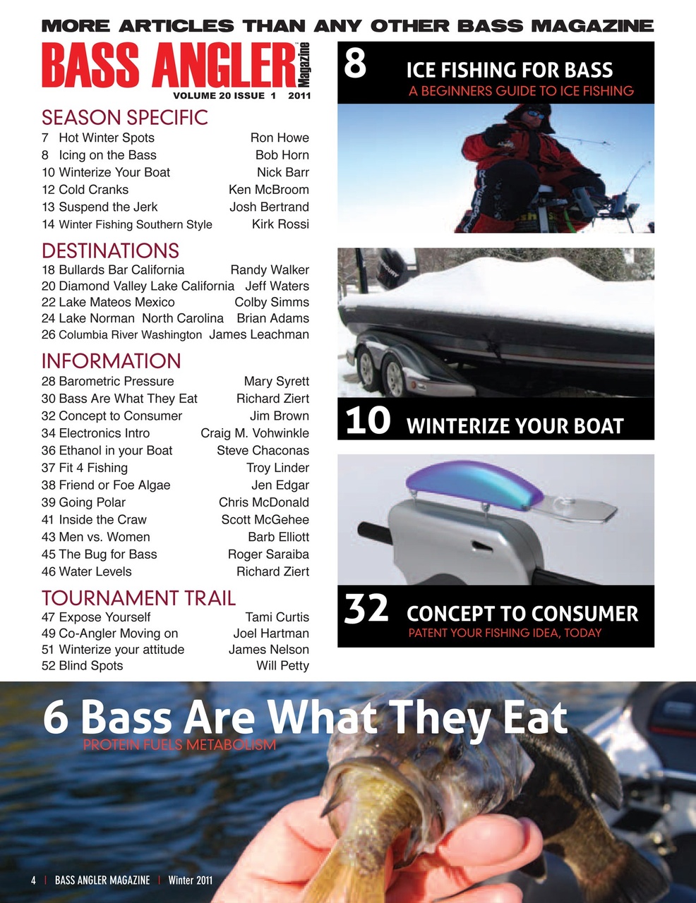 BASS ANGLER MAGAZINE Preview Pages